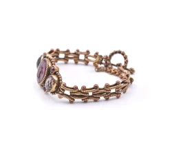 Stephen Dweck Sterling Silver Crystal and Gemstone Bracelet