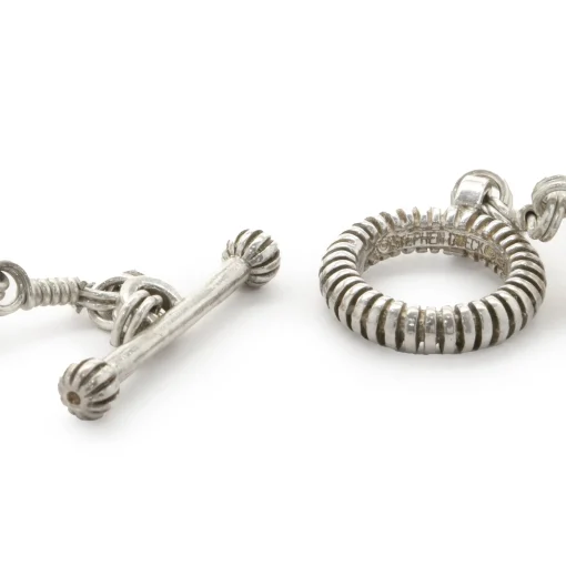 Stephen Dweck Sterling Silver Pearl Station Necklace