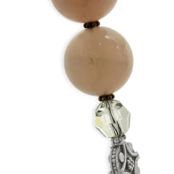 Sterling Silver Double Strand Rose Quartz Necklace