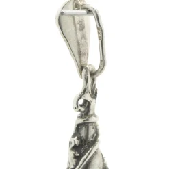 Sterling Silver Floral Amber Pendant