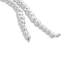 Sterling Silver Graduated Beaded Necklace