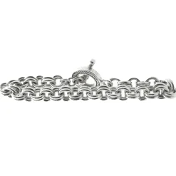 Sterling Silver Interlocking Circle Bracelet