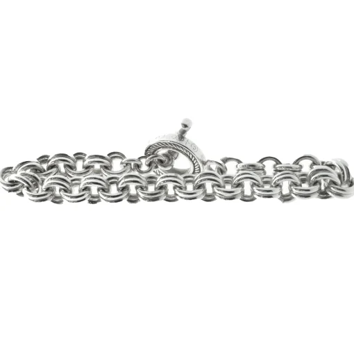 Sterling Silver Interlocking Circle Bracelet