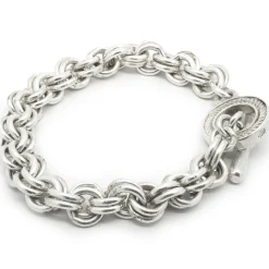 Sterling Silver Interlocking Circle Bracelet