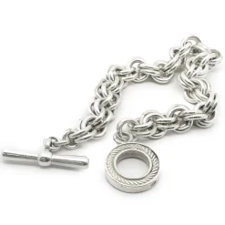 Sterling Silver Interlocking Circle Bracelet