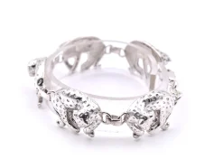Sterling Silver Leopard Bracelet
