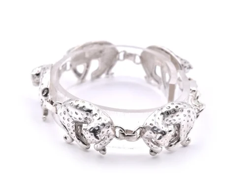 Sterling Silver Leopard Bracelet