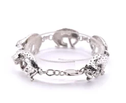 Sterling Silver Leopard Bracelet