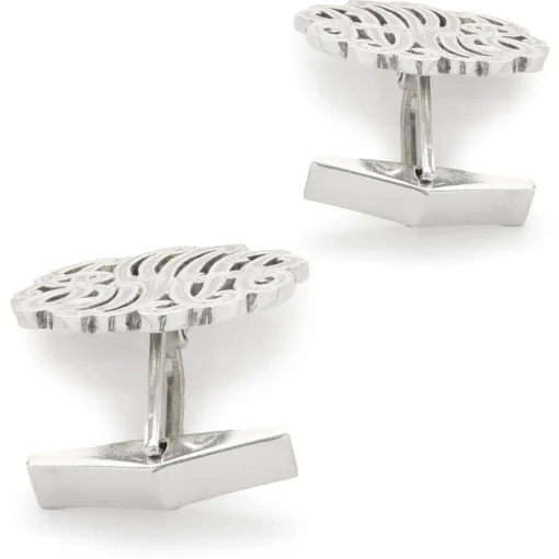 Sterling Silver Scroll Cufflinks