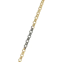 Sterling Silver Two Tone Pave Diamond and Black Opal Fish Necklace