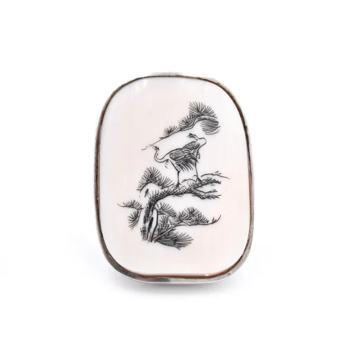 Sterling Silver Vintage MahJong Ring