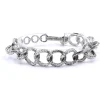 Tanj Sterling Silver Circle Link Bracelet