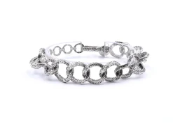 Tanj Sterling Silver Circle Link Bracelet