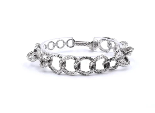 Tanj Sterling Silver Circle Link Bracelet
