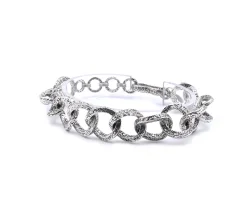 Tanj Sterling Silver Circle Link Bracelet