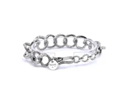 Tanj Sterling Silver Circle Link Bracelet