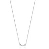 Tiffany & Co. 18 Karat White Gold T Smile Diamond Necklace