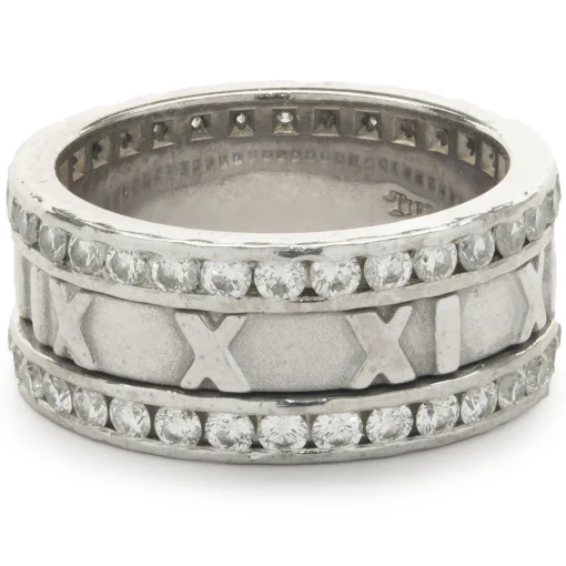 Tiffany & Co. 18 Karat White Gold Diamond Atlas Band