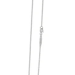 Tiffany & Co. 18 Karat White Gold T Smile Diamond Necklace