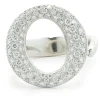 Tiffany & Co. Elsa Peretti Platinum Pave Diamond Sevilana Ring