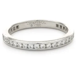 Tiffany & Co. Platinum Channel Set Diamond Eternity Band