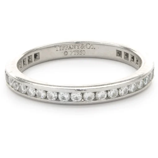 Tiffany & Co. Platinum Channel Set Diamond Eternity Band