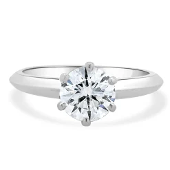 Tiffany & Co. Platinum Diamond Solitaire Ring