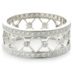 Tiffany & Co. Platinum Diamond Cutout Cigar Band