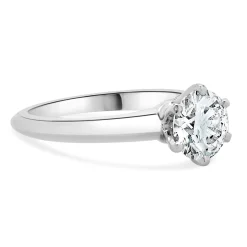 Tiffany & Co. Platinum Diamond Solitaire Ring