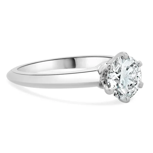Tiffany & Co. Platinum Diamond Solitaire Ring