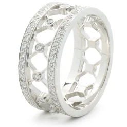 Tiffany & Co. Platinum Diamond Cutout Cigar Band