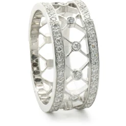 Tiffany & Co. Platinum Diamond Cutout Cigar Band