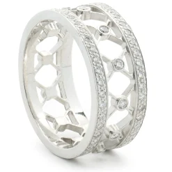 Tiffany & Co. Platinum Diamond Cutout Cigar Band