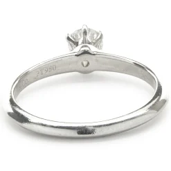 Tiffany & Co. Platinum Round Brilliant Cut Diamond Solitaire Ring