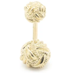 Tiffany & Co. Schlumberger 18 Karat Yellow SINGLE Double Knot Cufflink