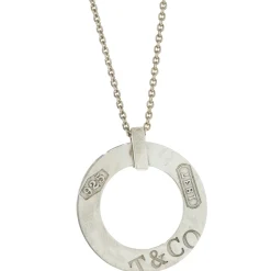Tiffany & Co. Sterling Silver 1837 Circle Necklace