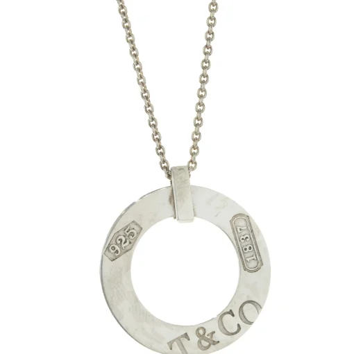 Tiffany & Co. Sterling Silver 1837 Circle Necklace