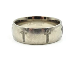 Titanium Gents Cross Band Size 12