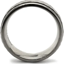 Titanium 8MM Band with Hammered Finish