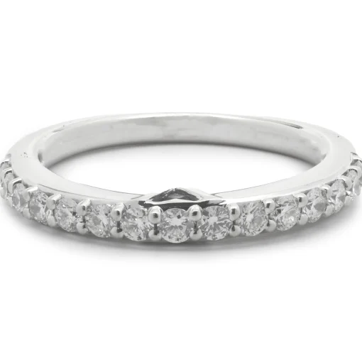 Vera Wang 14 Karat White Gold Diamond Band
