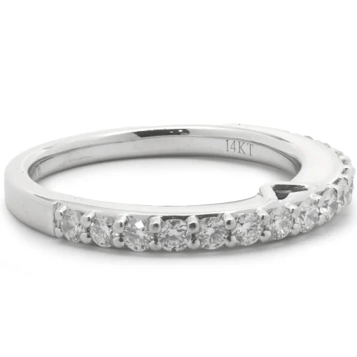 Vera Wang 14 Karat White Gold Diamond Band